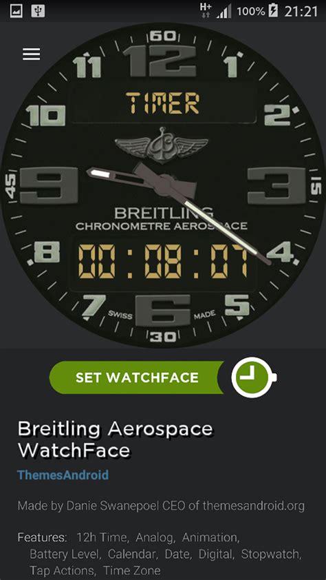 breitling faces for watchmaker|Breitling watch face android wear.